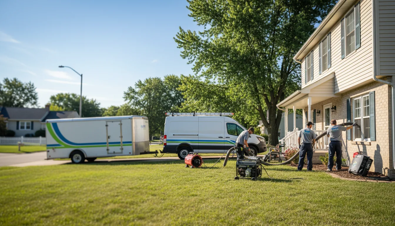 Flooded Basement Restoration And Cleanup With Repair in Perry, MI near me